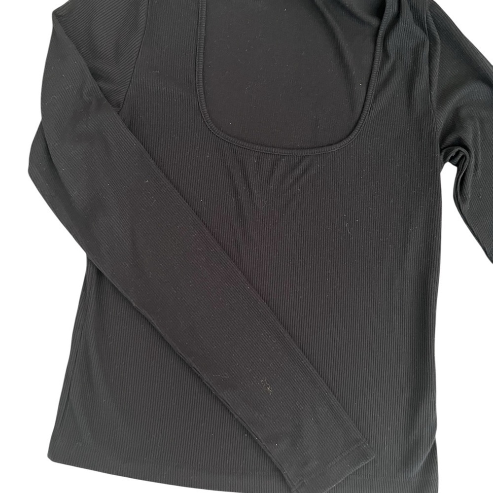 💘THAKOON Square Neck Ribbed Top Medium - Picture 3 of 6